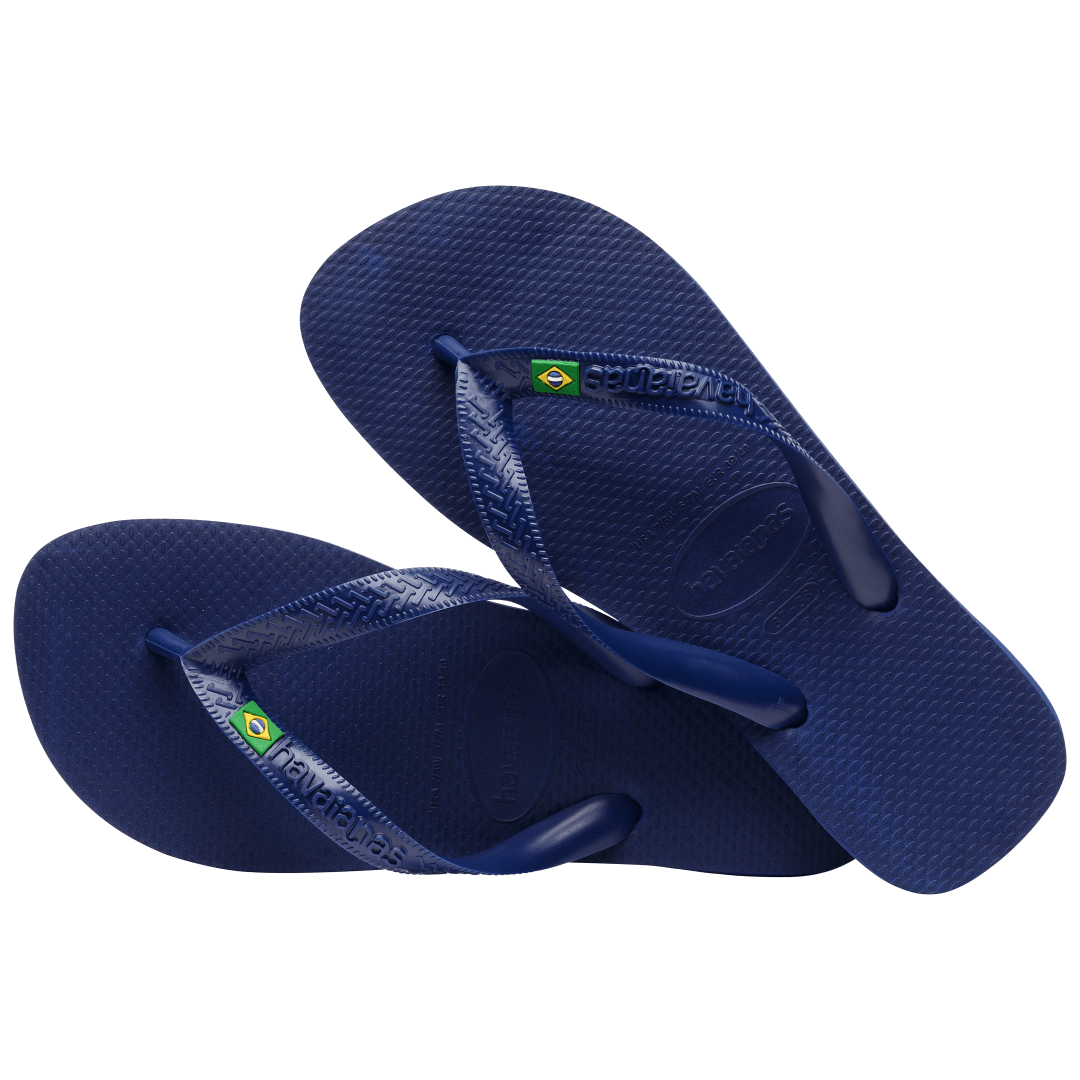 Men's Brazil Flip Flops - Navy Blue